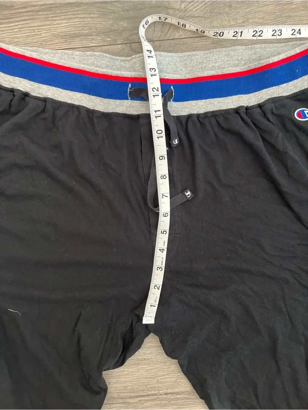 Champion Men's Rib Cuff Pajamas Sleep Pants Button Fly XL Drawstring Jogger